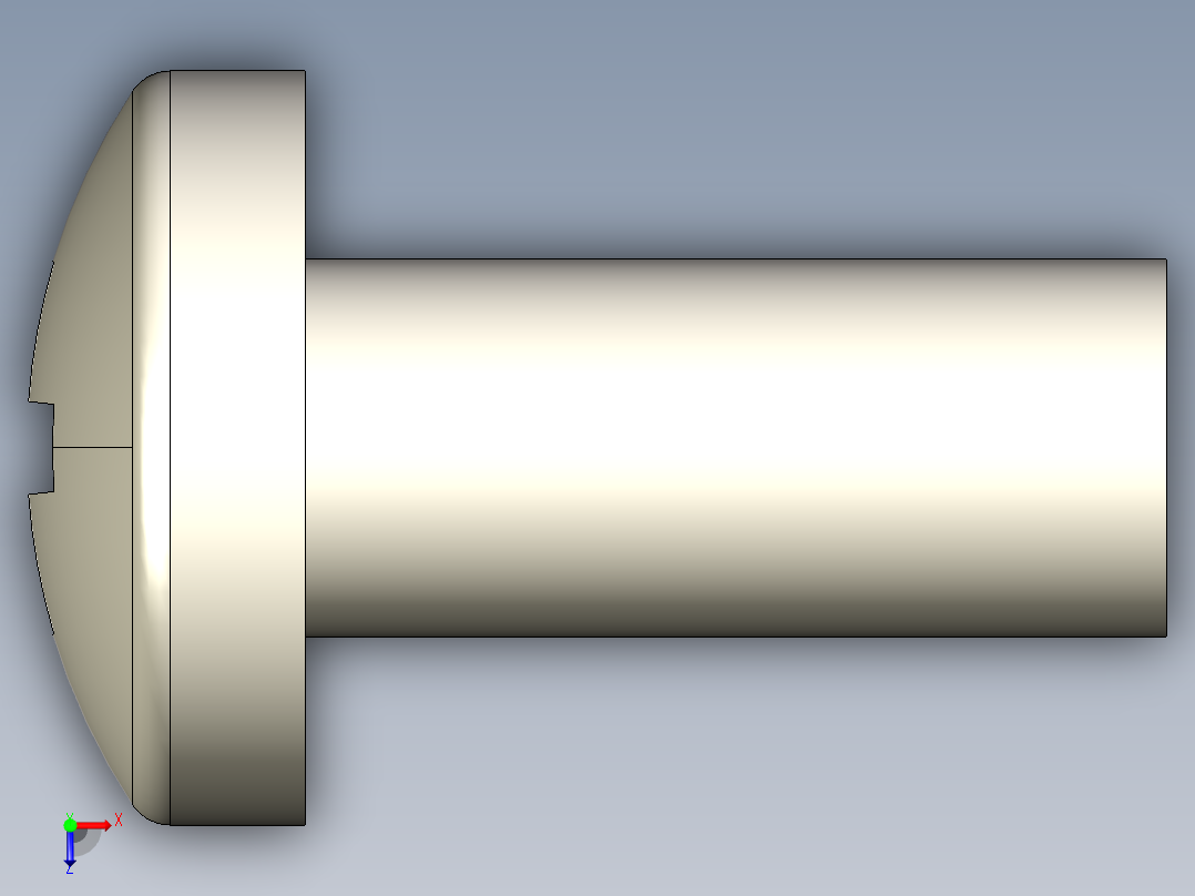 螺丝 M3.5 十字盘头-M3.5 x 8 Screw head.STEP俯视图