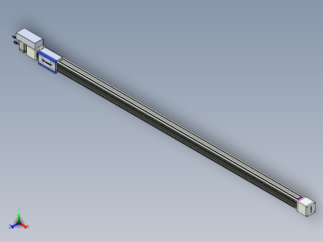 威洛博LB.GB同步带传动--欧规系列GB8-L96-S2500-BR-P75正等轴测图