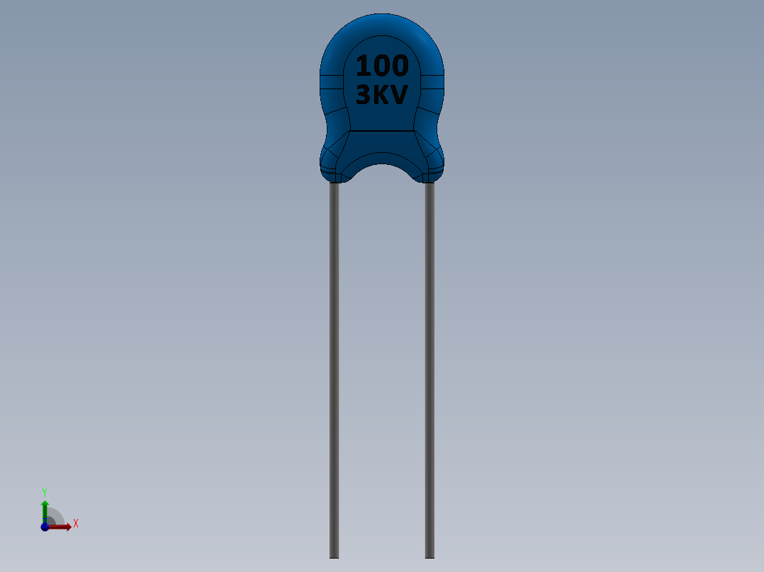 电容器 二极管 电阻器-Capacitor Ceramic 100 3KV 10pF