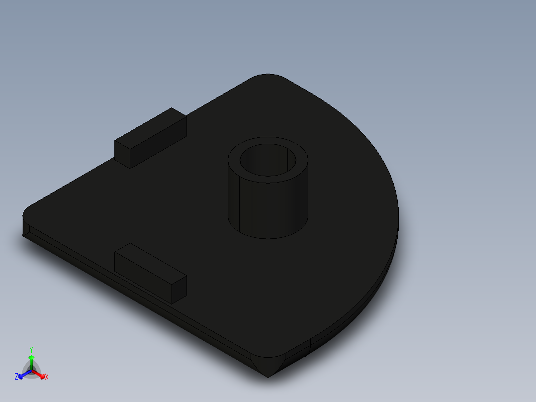 型材-BR 45X45R COVER CAP KJN517250正等轴测图