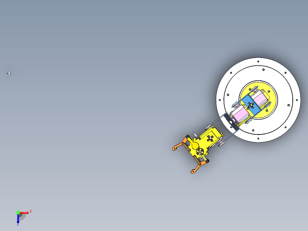 机械臂爪子俯视图