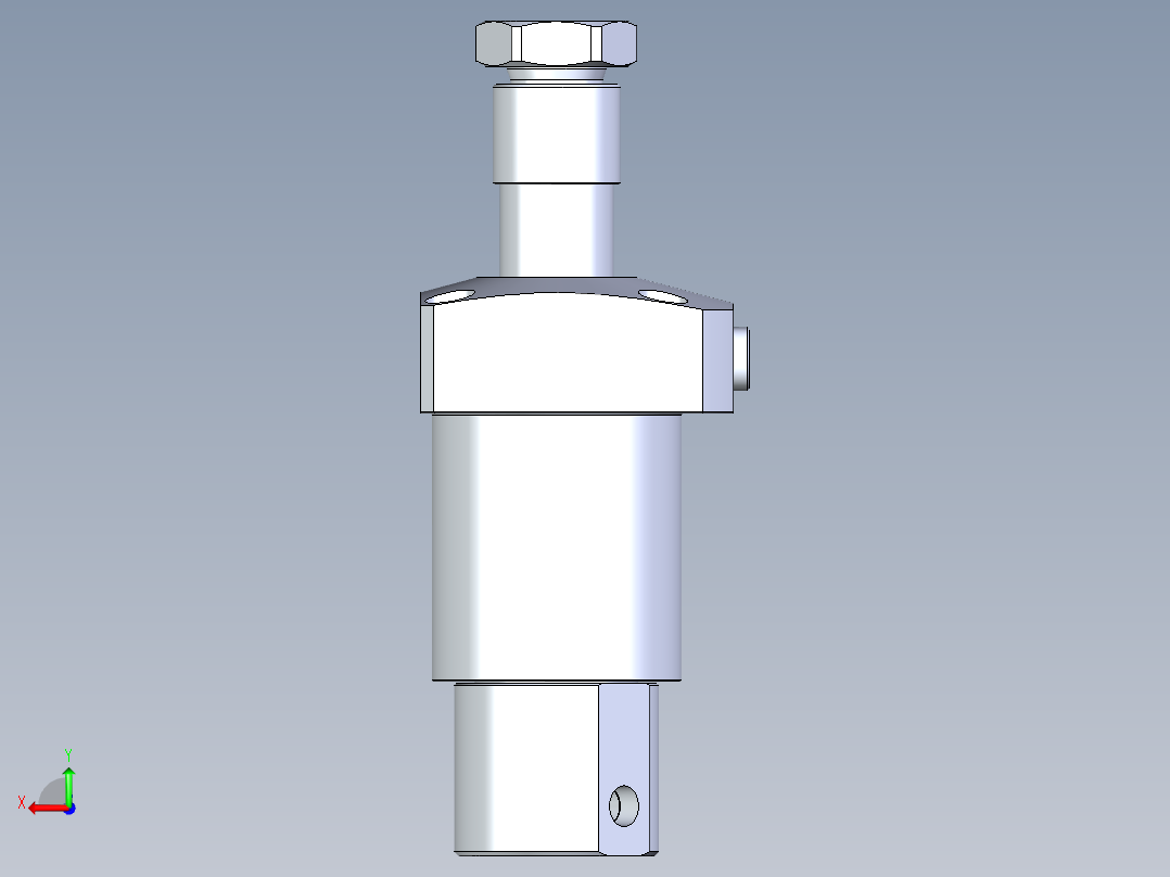 KOSMEKLHA0550-CRN多系列多零件图纸模型后视图