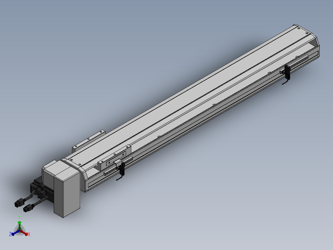 精密模组MT100-L78-600-RD-M10-C4正等轴测图