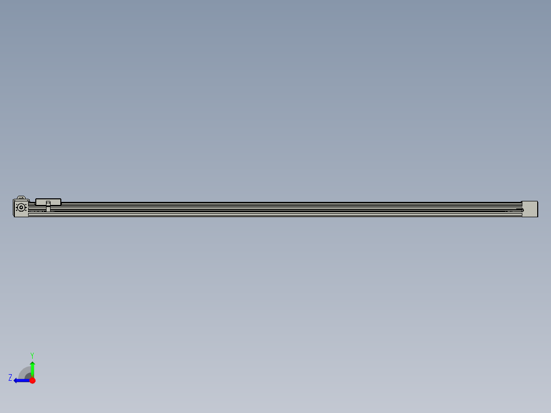 威洛博直线电机模组EB4-L80-S1600-R-57-MS3右视图