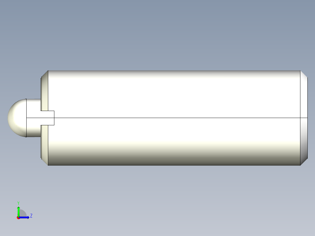 定位柱(防塵環)2206-3D多系列多零件图纸模型左视图