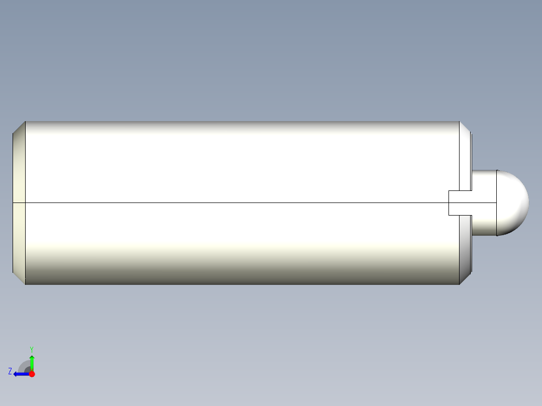 定位柱(防塵環)2206-3D多系列多零件图纸模型右视图