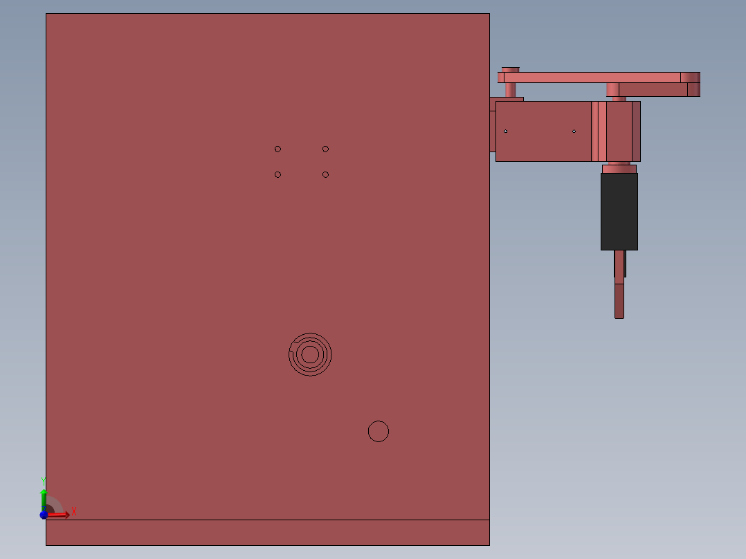 凸轮机械手（可转向）前视图