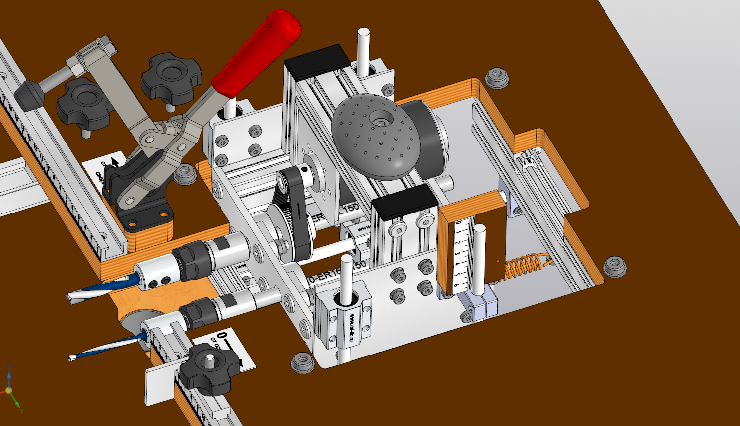 用于在家具坯料的末端钻孔两轴装置