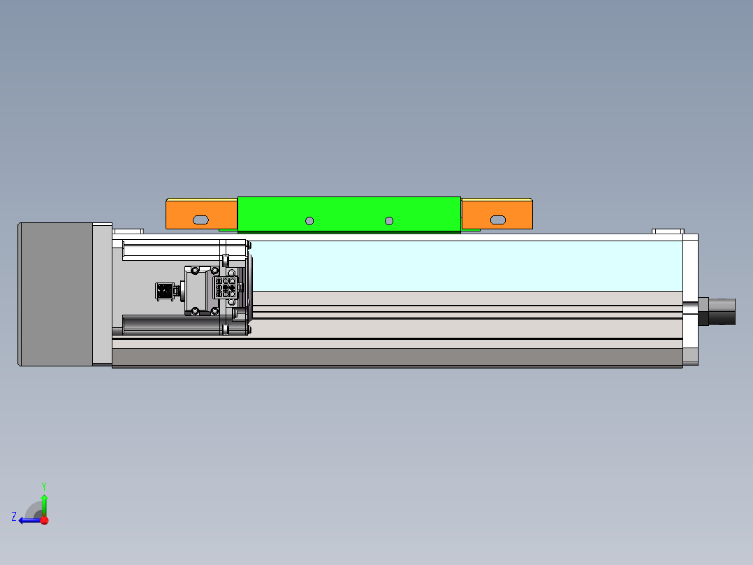 MCH丝杆全封闭MCH17-BL-400W右视图