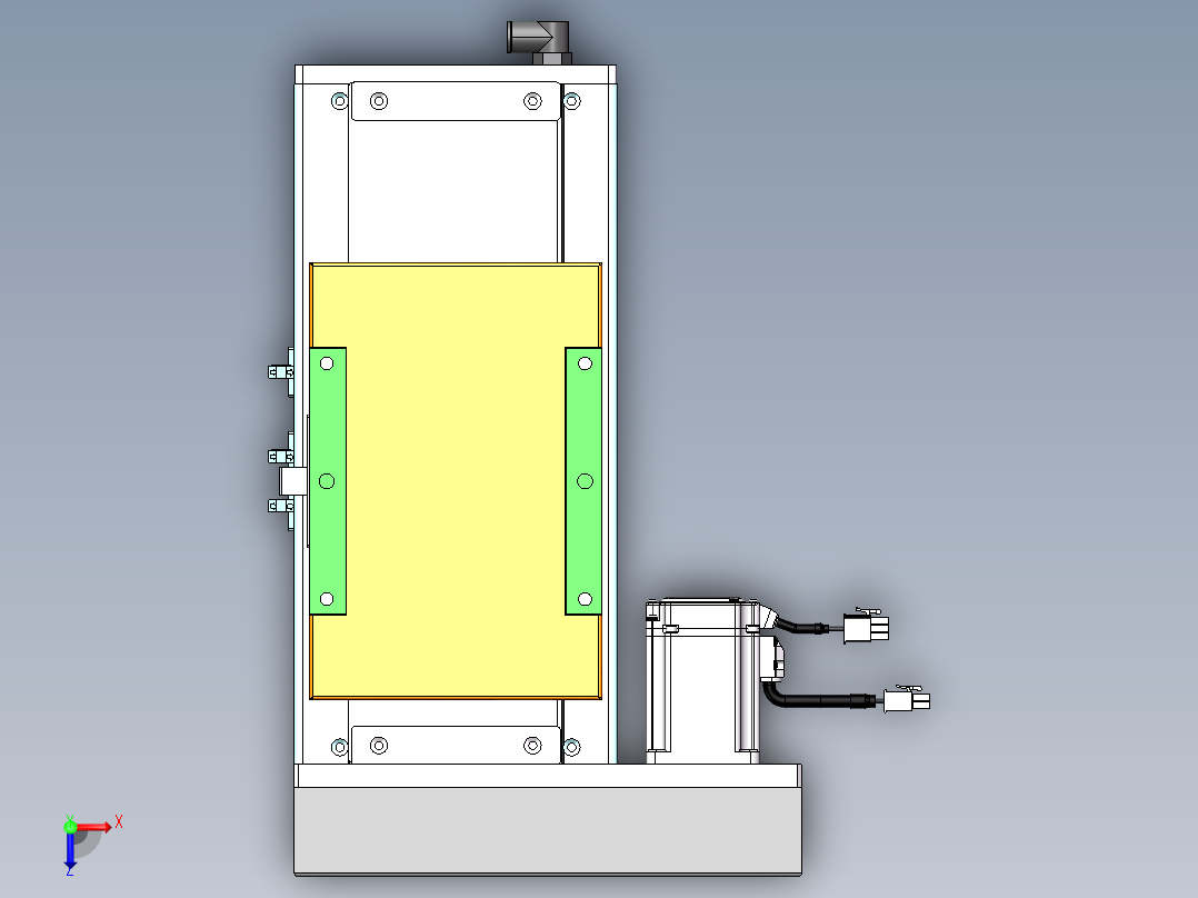 MCH丝杆全封闭MCH17-BL-400W俯视图