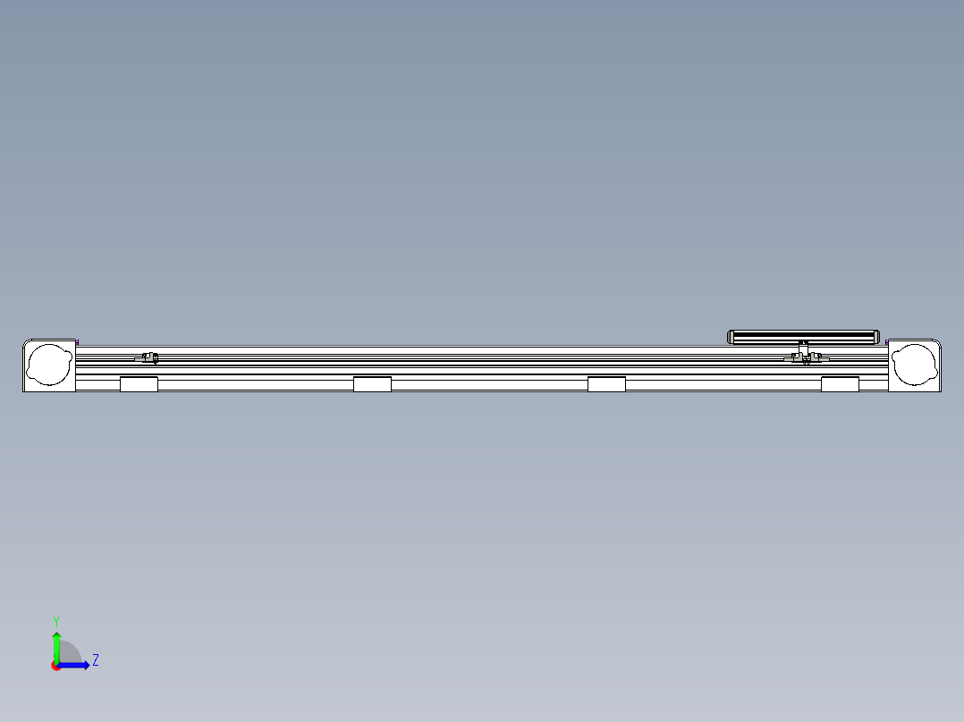同步带滑台-欧规B8H-L176-S1100-L-ZP40-D3-N5左视图