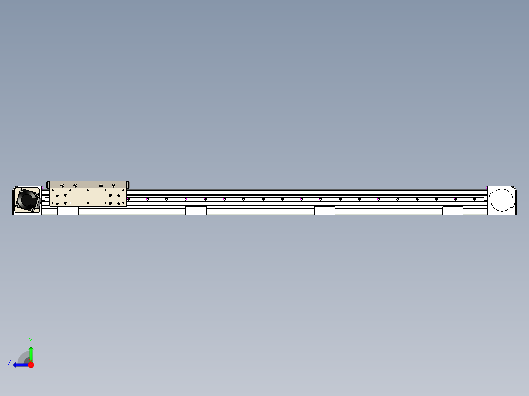 同步带滑台-欧规B8H-L176-S1100-L-ZP40-D3-N5右视图