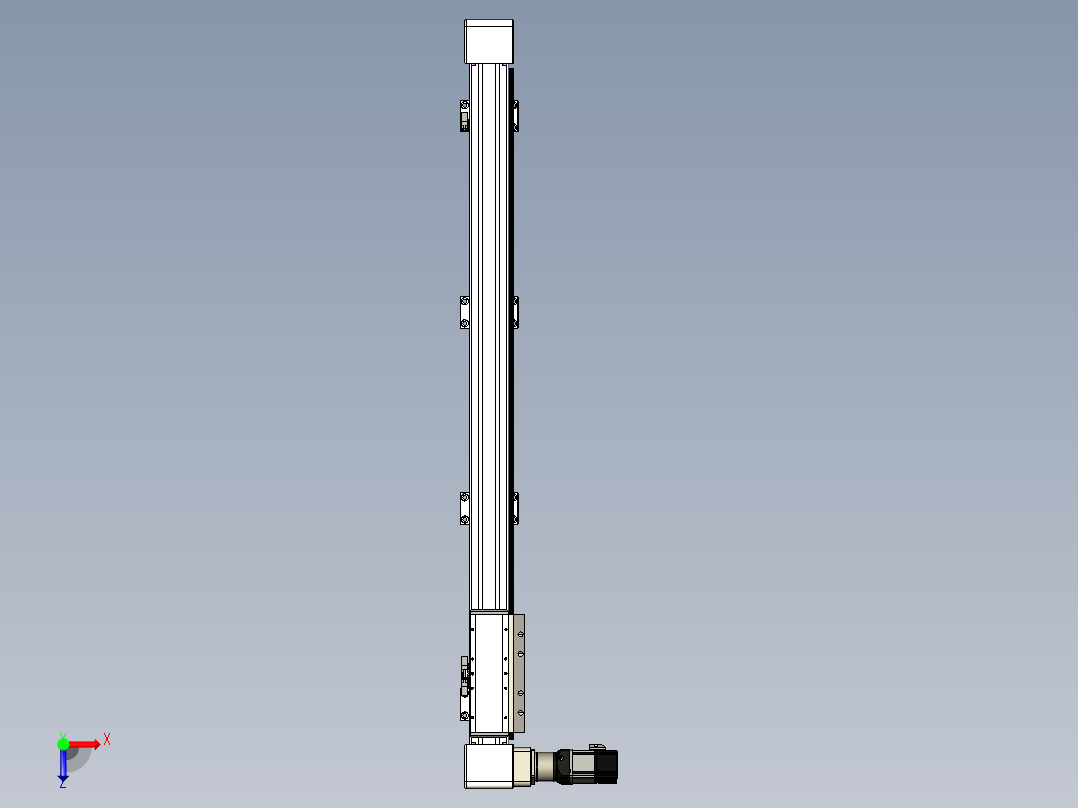 同步带滑台-欧规B8H-L176-S1100-L-ZP40-D3-N5俯视图