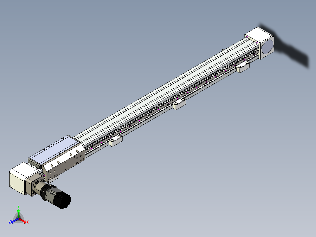 同步带滑台-欧规B8H-L176-S1100-L-ZP40-D3-N5正等轴测图