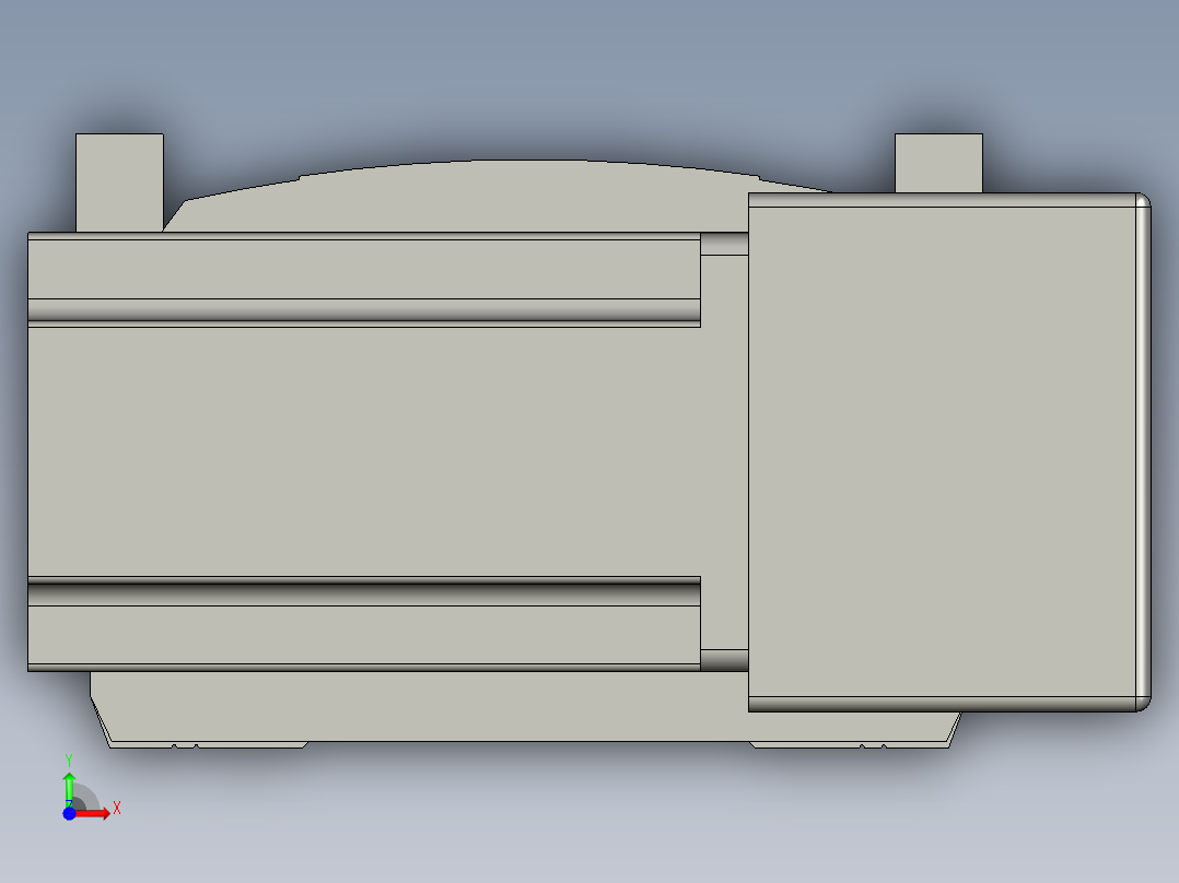 直线模组WG-LHB12-S500-BR设计图纸前视图