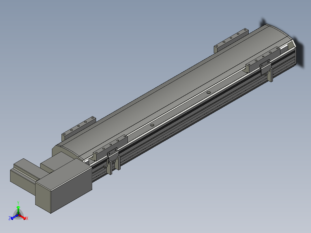 直线模组WG-LHB12-S500-BR设计图纸正等轴测图