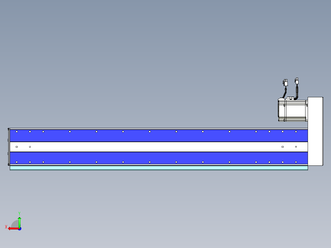VF丝杆传动-一般环境VF14-Lxx-C-S850-BR-ZP75-C3后视图