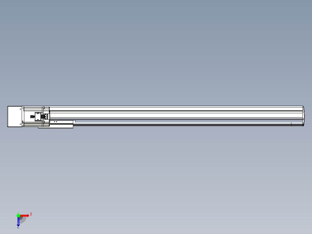 VF丝杆传动-一般环境VF14-Lxx-C-S850-BR-ZP75-C3俯视图