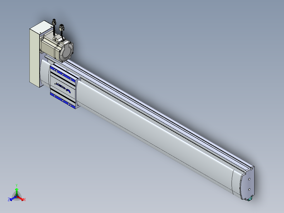 VF丝杆传动-一般环境VF14-Lxx-C-S850-BR-ZP75-C3正等轴测图