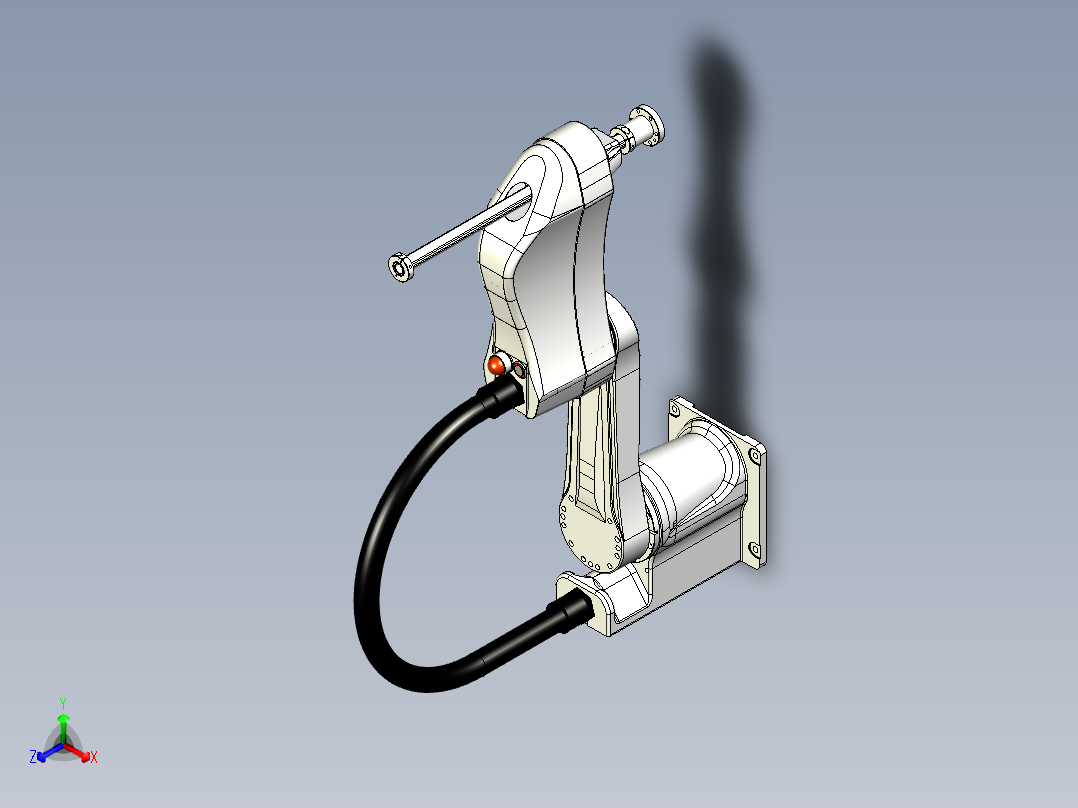 四轴水平关节SCARA机器人三维
