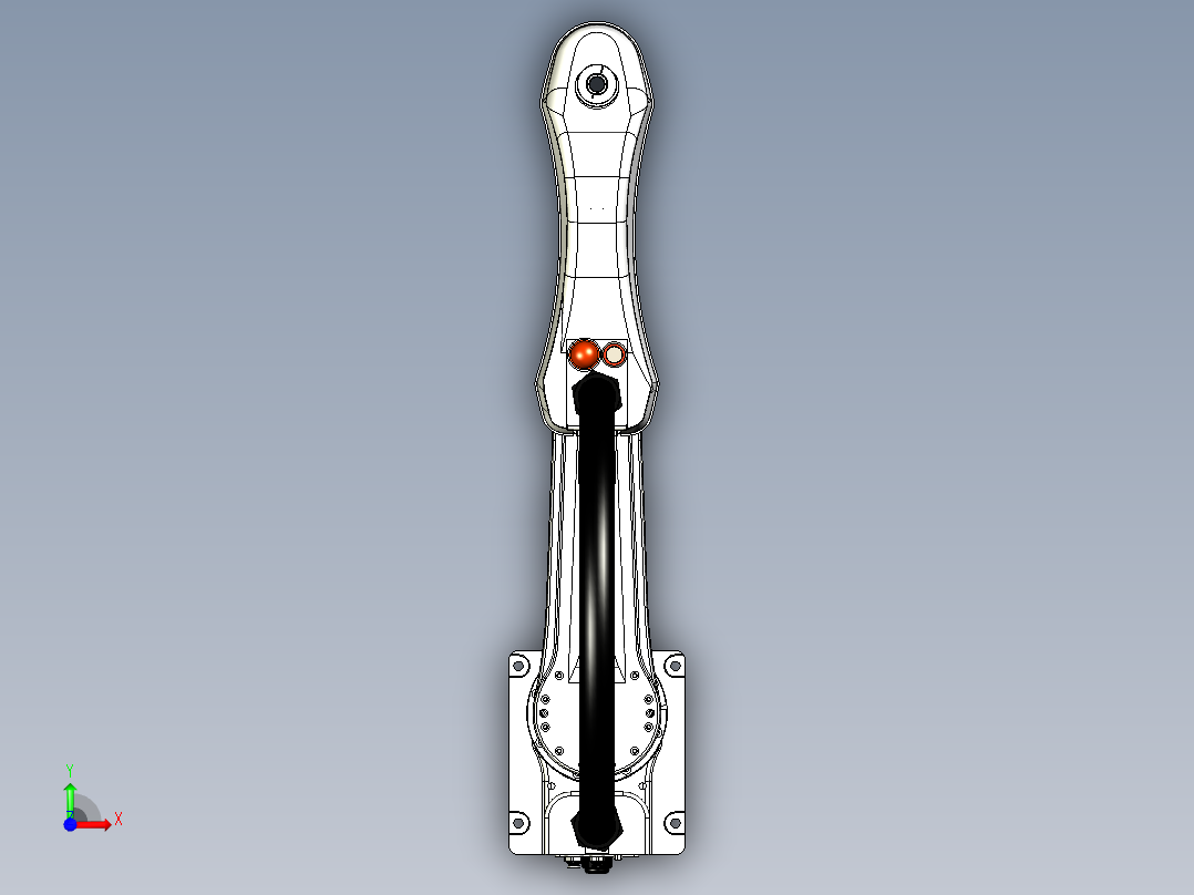 四轴水平关节SCARA机器人三维前视图