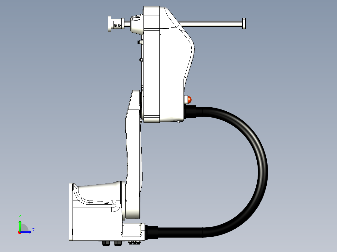 四轴水平关节SCARA机器人三维左视图