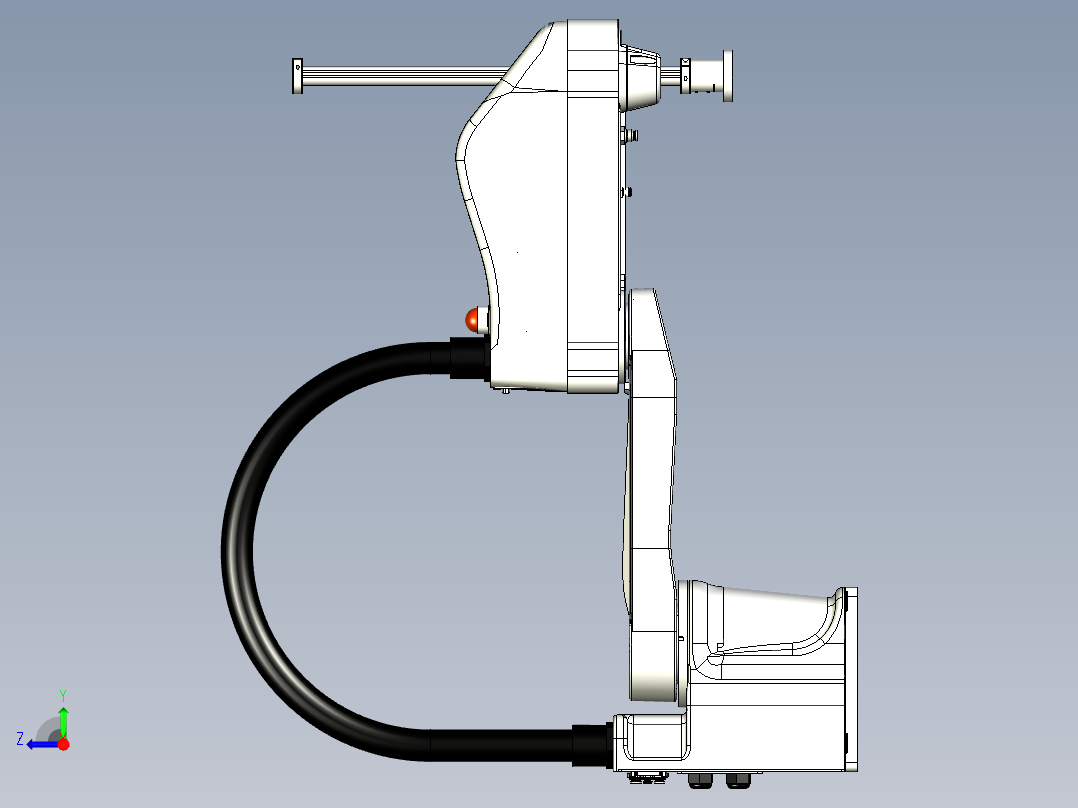 四轴水平关节SCARA机器人三维右视图