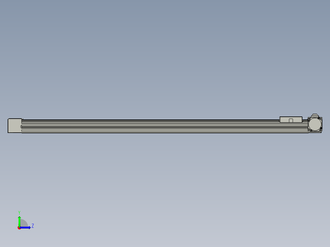 威洛博直线电机模组EB4-L80-S1000-R-57-MS3左视图