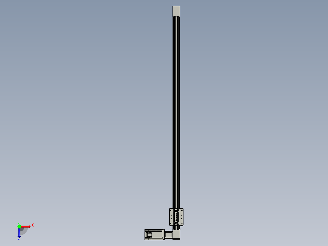 威洛博直线电机模组EB4-L80-S1000-R-57-MS3俯视图