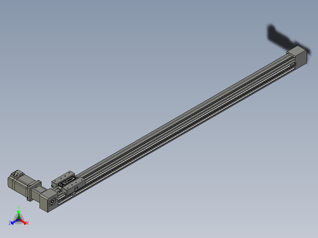 威洛博直线电机模组EB4-L80-S1000-R-57-MS3正等轴测图