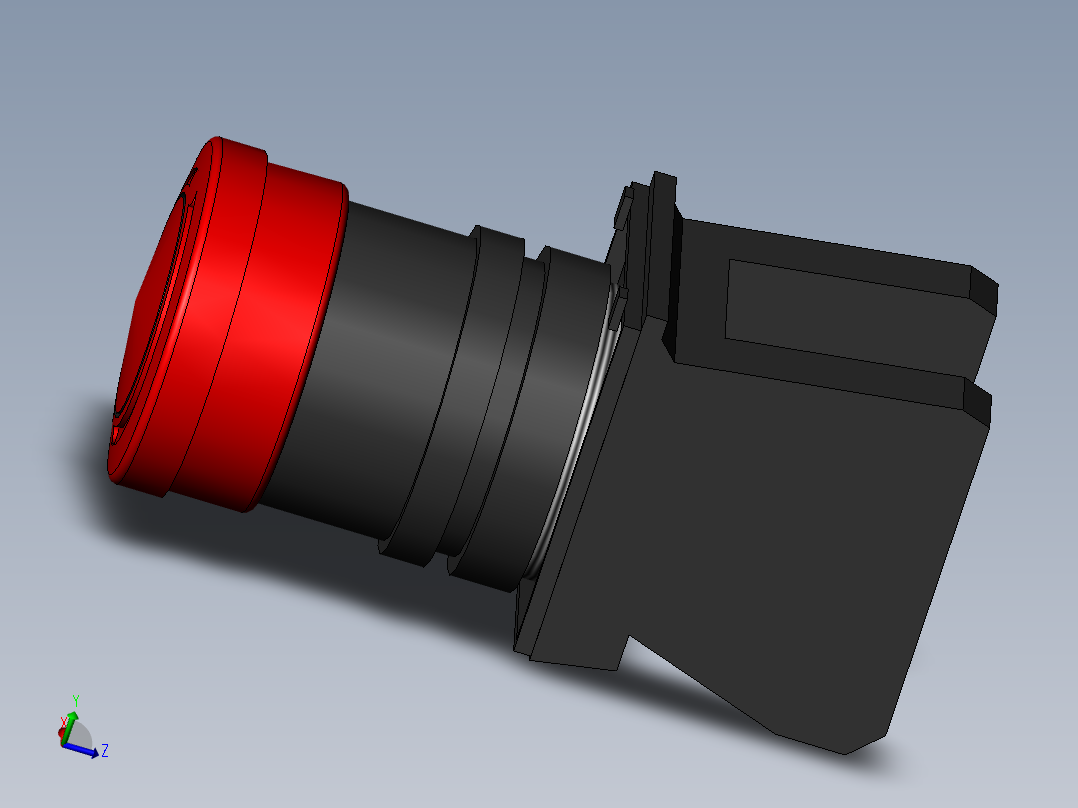 急<span style='color: red'>停</span>按钮3D模型