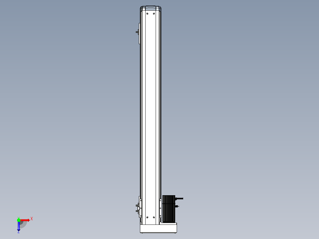 Toyo东佑达直线模组-ETH12-850-BL-200W+煞車俯视图