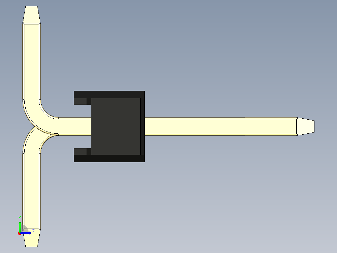 彩色公排针 100mil 2.54mm 系列-DS1022_black_20p_100mil_Type_SMT_R1_rev1.0左视图