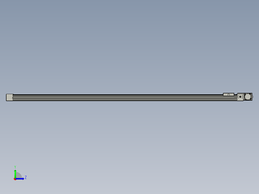 威洛博直线电机模组EB4-L40-S1700-BL-57-MS3左视图
