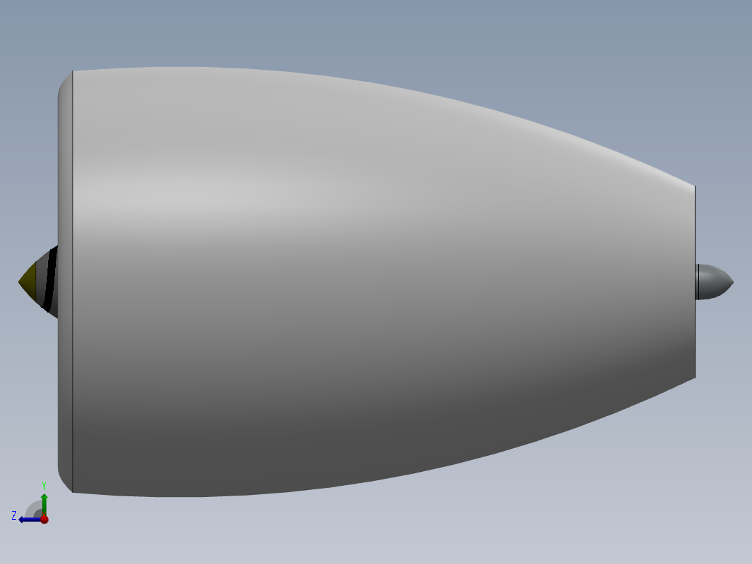 喷气发动机总成253---模型格式为 sw右视图