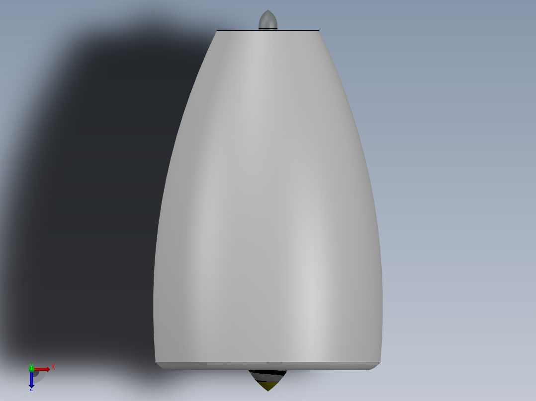 喷气发动机总成253---模型格式为 sw俯视图