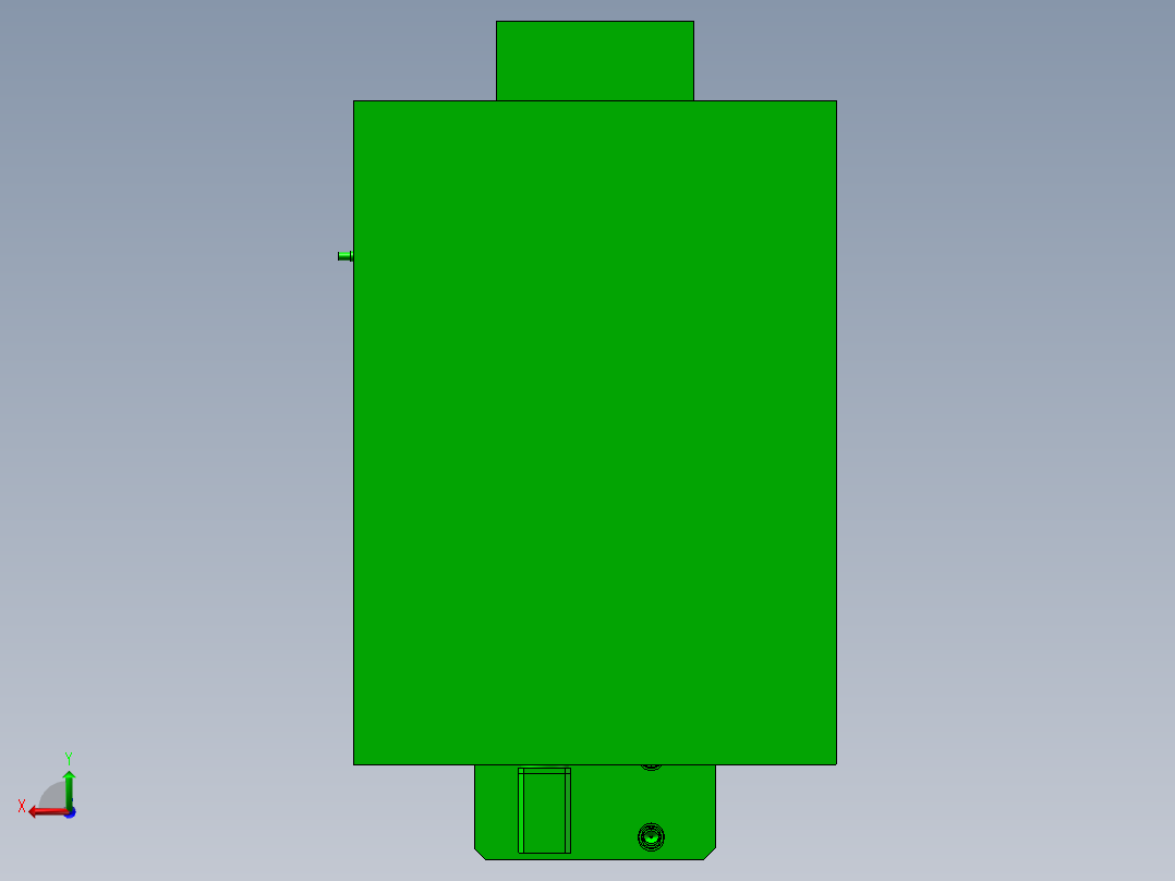 立式双交换台加工中心后视图