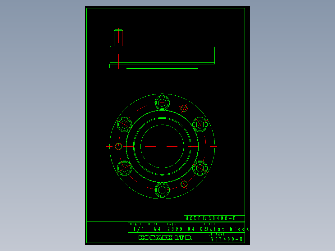 KOSMEKVSB400-D多系列多零件图纸模型多系列多零件图纸模型