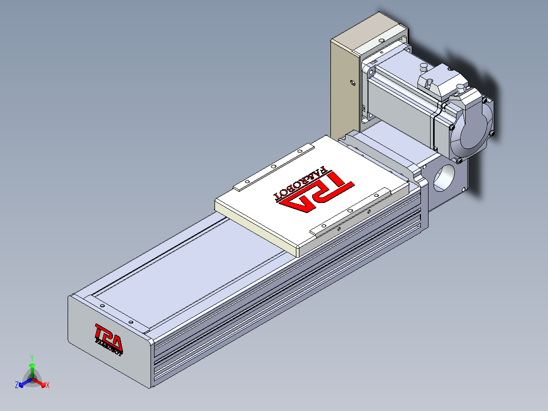 同步带全封闭直线模组TPA-HCB-110D-90-L150-RU-C-P40-N3正等轴测图