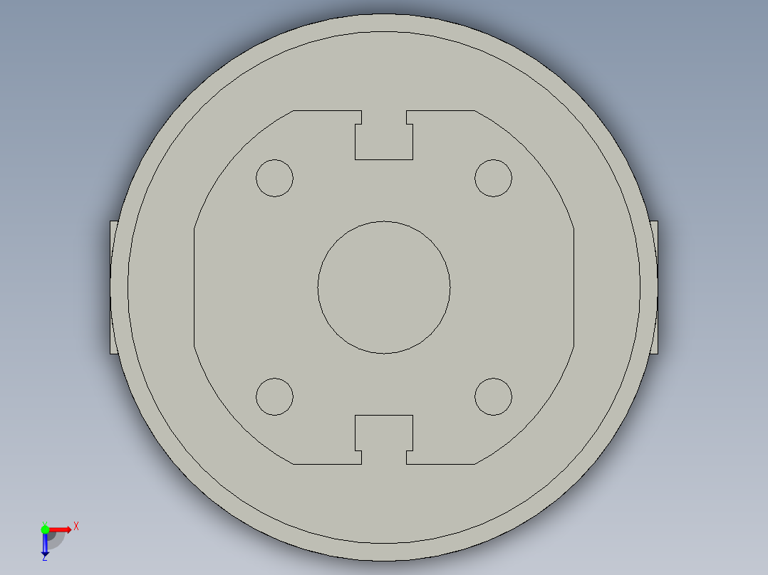 普通气爪PH02-25A俯视图
