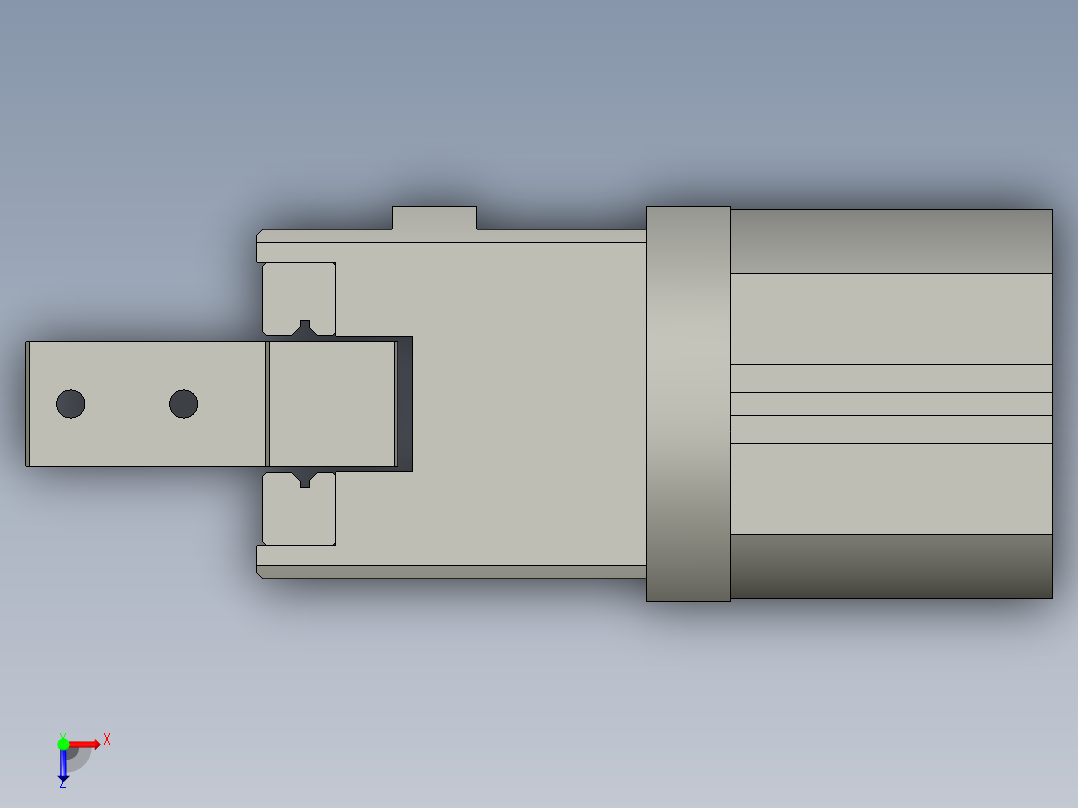 普通气爪PH01K-50俯视图