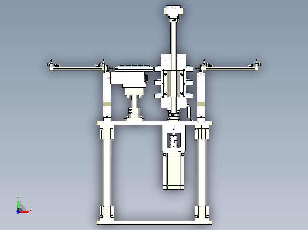 料盘下料机构前视图