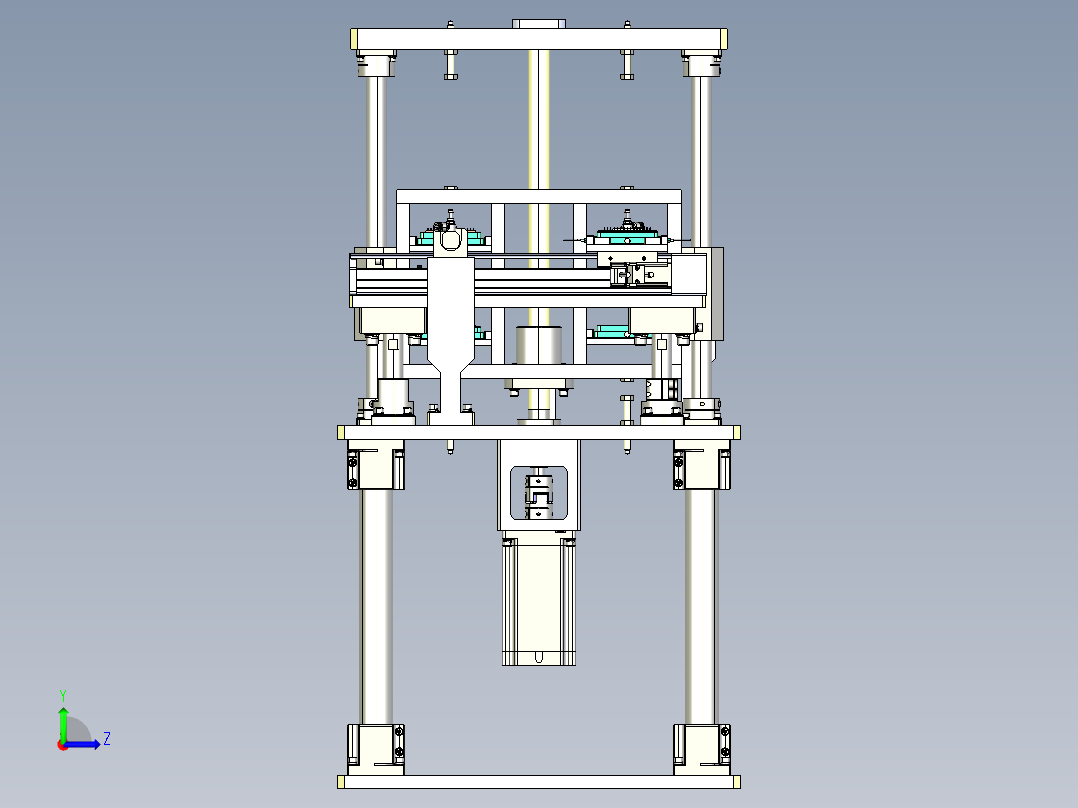 料盘下料机构左视图