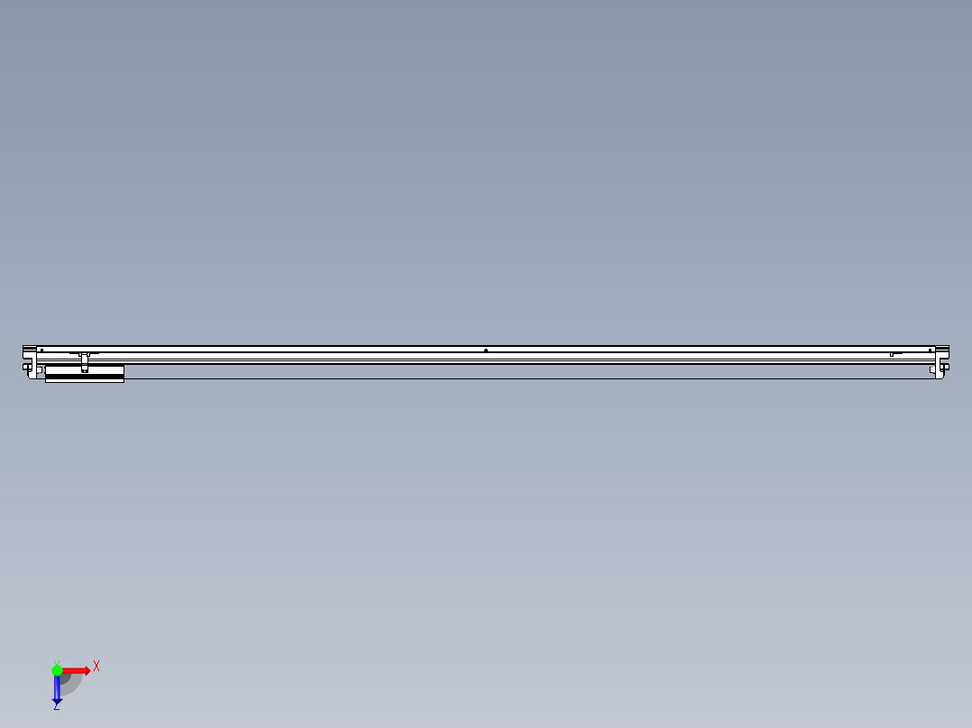 威洛博VL系列直线电机模组-VL22H3-S2150俯视图