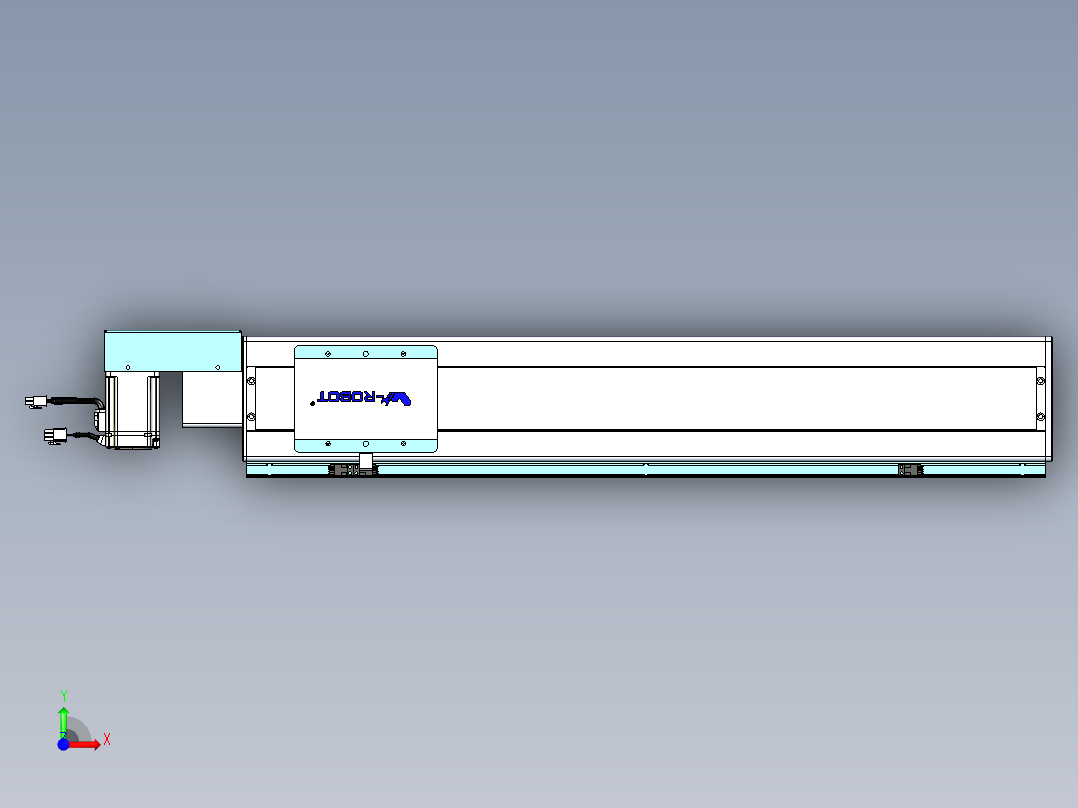 威洛博VBC同步带传动一无尘环境VBC14-L45-S600-BR-ZP40-C3前视图