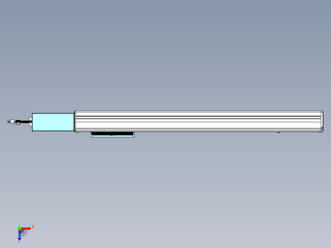 威洛博VBC同步带传动一无尘环境VBC14-L45-S600-BR-ZP40-C3俯视图