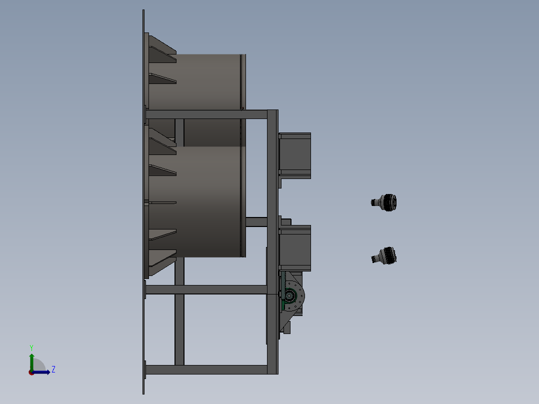机器人自动化焊接设备左视图