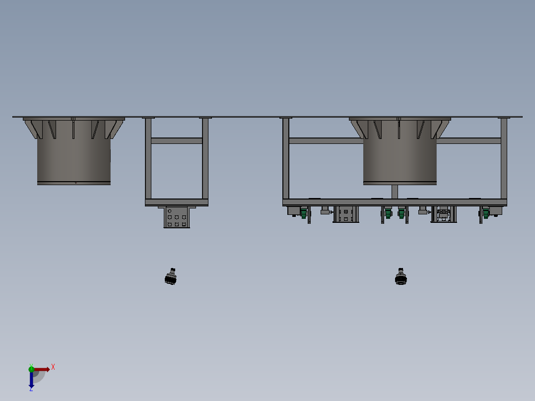 机器人自动化焊接设备俯视图