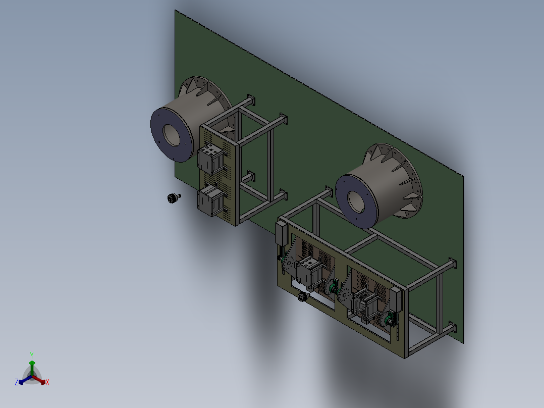 机器人自动化焊接设备正等轴测图
