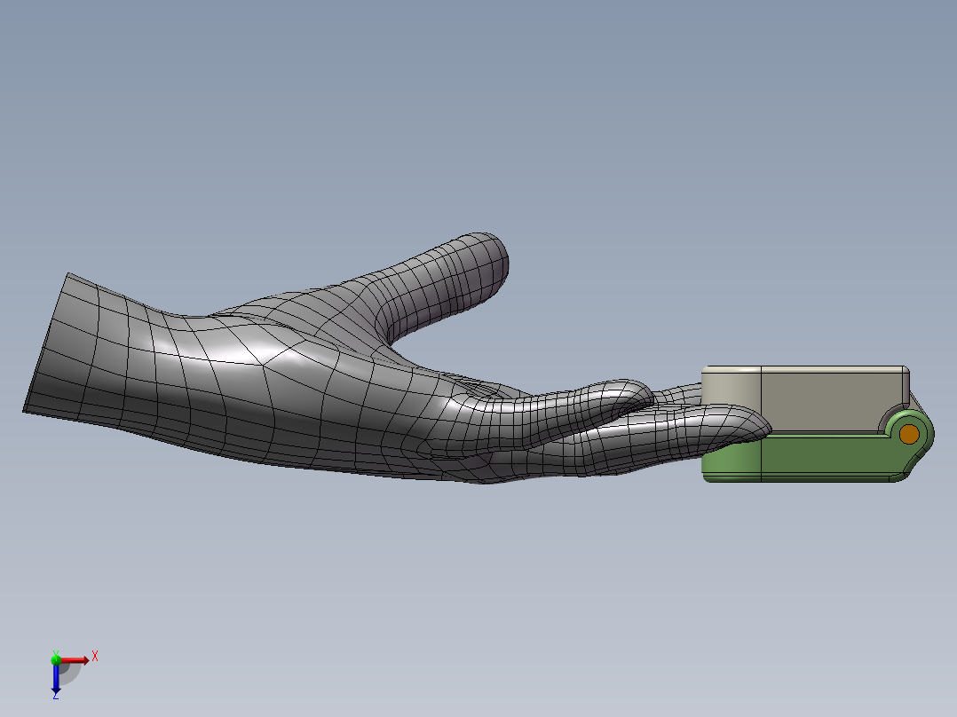 血氧仪脉搏仪手指夹式俯视图
